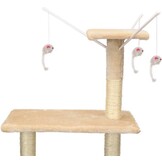 Katteaktivitetstræ XXL 135 x 97 x 55 cm beige