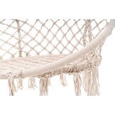 Hanging chair - knotted rope - ø 60 cm - beige - up to 150 kg