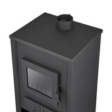 CV Brændeovn - stål - fritstående - 22kw