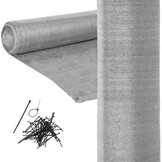 Privacy net - shade net roll - 90 percent - 1.5 x 50 m - screen mesh sun - privacy net - gray - incl. mounting set - garden