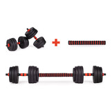 Justerbara hantlar - 40 kg - 16 vikter - stånghållare & stång