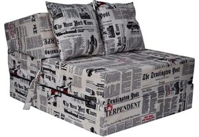 Luksus gæstemadras - avis - campingmadras - rejsemadras - foldemadras - 200 x 70 x 15 - med puder