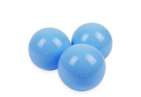 Babyblå kuglebadkugler (70mm) 100 stykker