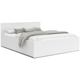 Small double 120x200 cm - white - without mattress - folding base - easy to clean