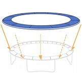 Trampolinkant 305 cm - 10Ft - blå