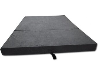 Guest mattress gray - foldable mattress - 200x80x10 cm - camping mattress