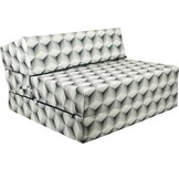 Gæstematras 3D kubus - foldbar madras - 90x200x15 cm - campingmadras