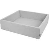 Ball pit - durable ball pool - 120x120 cm - 600 balls Ø 7 cm - white, pink, grey.