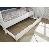 Hussäng barnsäng 90x200 cm furu vit med utdragbar sängbotten