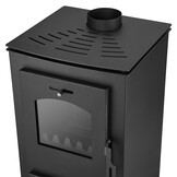 CV Brændeovn - stål - fritstående - 26kw