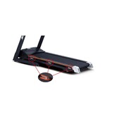 Compact foldable treadmill with heart rate function