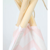 Tipi tent - Play tent with floor mat and cushions - Pink - Zigzag
