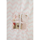 Tipi tent - Play tent with floor mat and cushions - Pink - Zigzag