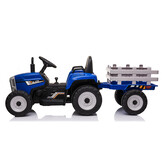 Electric remote-controlled tractor with trailer and remote control