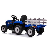Electric remote-controlled tractor with trailer and remote control
