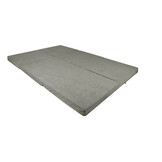 Folding 2-person mattress - Washable cover - 195cm x 120cm x 7cm - Grey