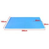 Sportgolv för fitnessutrustning - 50 x 50 cm - 8 stycken - blått