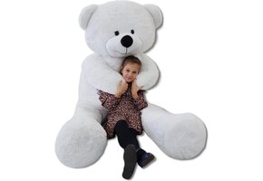 Stor gosedjursbjörn 2,2 meter vit 220 cm XXL