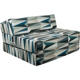 Hopfällbar madrass - Tvättbart överdrag - 200cm x 90cm x 15cm - Modern