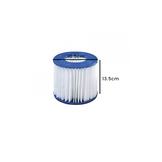 Poolfiltre - 13,5 cm x ø10,5 cm - sæt med 4 stykker - type 2 pumpe - op til 3028 liter i timen