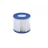 Poolfiltre - 13,5 cm x ø10,5 cm - sæt med 4 stykker - type 2 pumpe - op til 3028 liter i timen