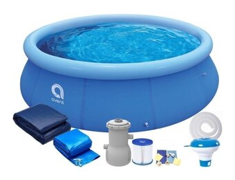 Avenli - pool med pumpe - 244 x 63 cm - komplet