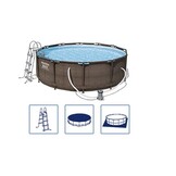 Bestway steel pro pool 366 x 100 cm Rattan-look - komplet sæt