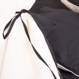 Wigwam teepee tent play tent - 4 pieces 100% cotton Black / white