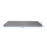 Guest Mattress - Gray - Camping Mattress - Travel Mattress - Foldable Mattress - 195 x 60 x 10