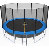 Trampolin - 404 cm - med net & stige - op til 150 kg