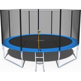 Trampolin - 404 cm - med net & stige - op til 150 kg