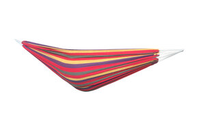 Hängmatta - 200x150 cm - polyester/bomull - röd