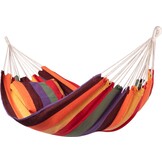 Hängmatta - 200x150 cm - polyester/bomull - röd