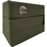 Guest mattress - camping mattress - field mattress - foldable - 80 x 200 x 10 - dark green