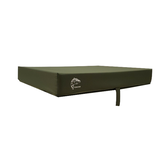 Guest mattress - camping mattress - field mattress - foldable - 80 x 200 x 10 - dark green