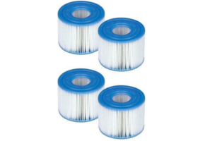 Pool filtre - 9 cm x ø8 cm - sæt med 4 stykker - type 1 pumpe - op til 1249 liter pr. time