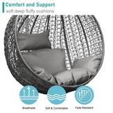 Hängstol - äggstol - grå med svart stativ - upp till 125 kg