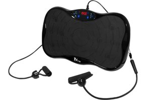 Fitness - vibrationstræner - vibrationsmaskine - multifunktionel - sort