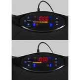 Fitness - vibrationstræner - vibrationsmaskine - multifunktionel - sort