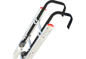 Ridge hook - roof hook for ladders - 50x22 cm - black