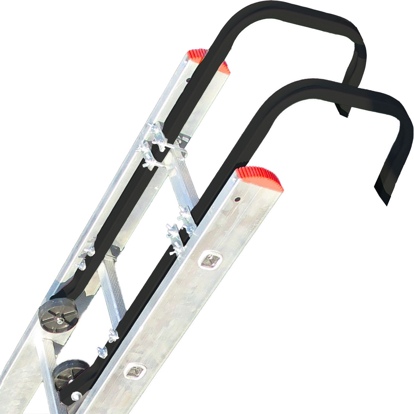 Nockkrok - takkrok för stegar - 50x22 cm - svart