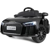 Elektrisk børnebil - batteribil - Audi R8 Spyder - sort