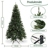 Artificial Christmas tree - 220 cm - fir green - steel base