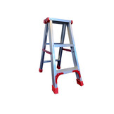Husholdningstrin - stige - 2x 3 trin - aluminium - 62 cm høj