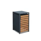 Containerram - 1 container - 68x80x116cm - antracit trä