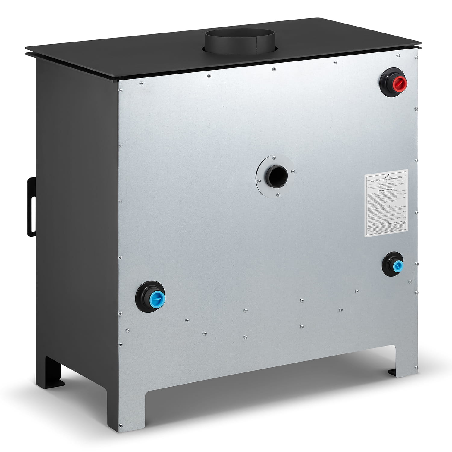 CV Vedspis - stål - fristående - 26kw