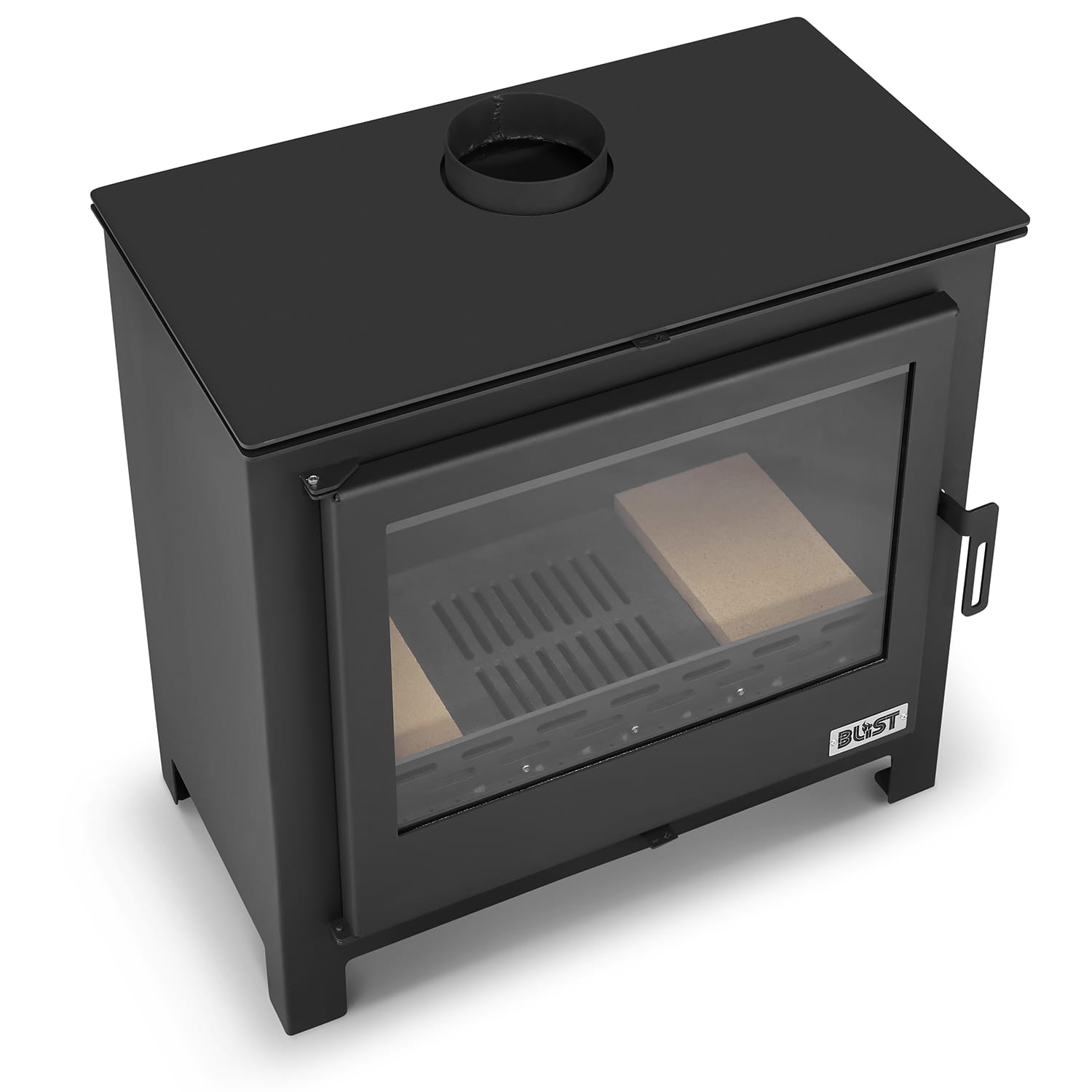 CV Brændeovn - stål - fritstående - 26kw