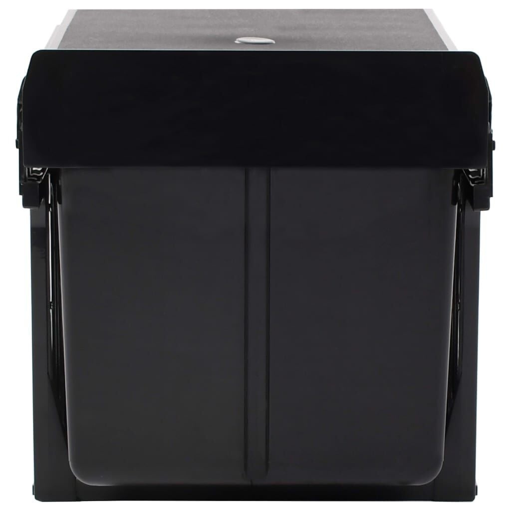 Poubelle Intégrée Soft-Close 48L Noir | Outlet jusqu'à -30%