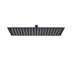 Pomme de douche carrée 50x50 cm Noir | Acier Inox | Outlet jusqu'à -30%