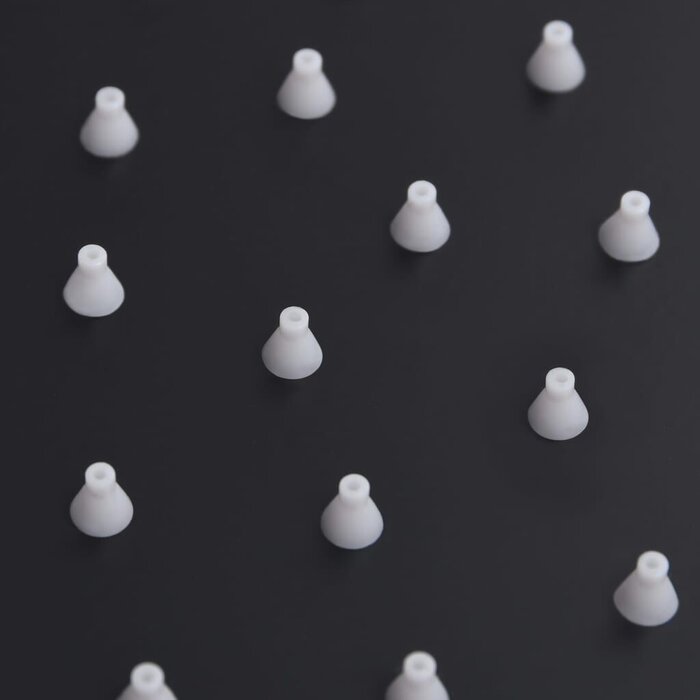 Pomme de douche carrée 50x50 cm Acier inoxydable Noir | Douche de tête, Anti-calcaire, Installation murale ou plafond